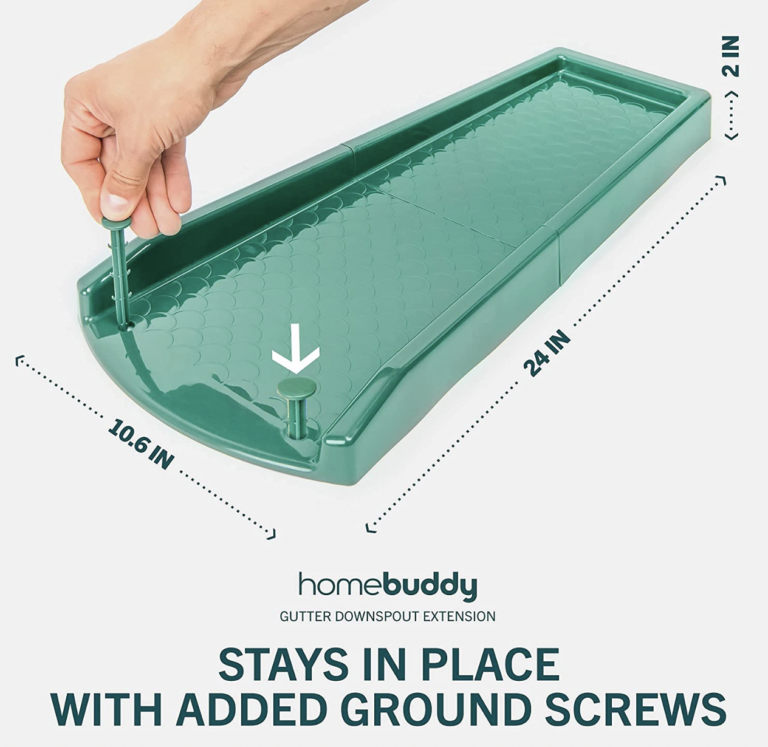 HomeBuddy Gutter Downspout Splash Block Extension Green Gutter Help