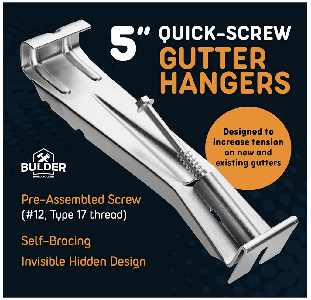 Fix Sagging Rain Gutters Quick Screw Gutter Hangers Gutter Help