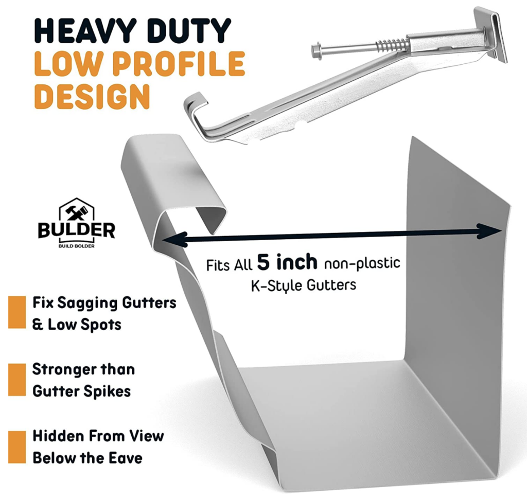 Fix Sagging Rain Gutters Quick Screw Gutter Hangers Gutter Help